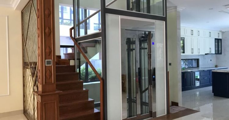 Các loại thang máy gia đình không cần hố pit